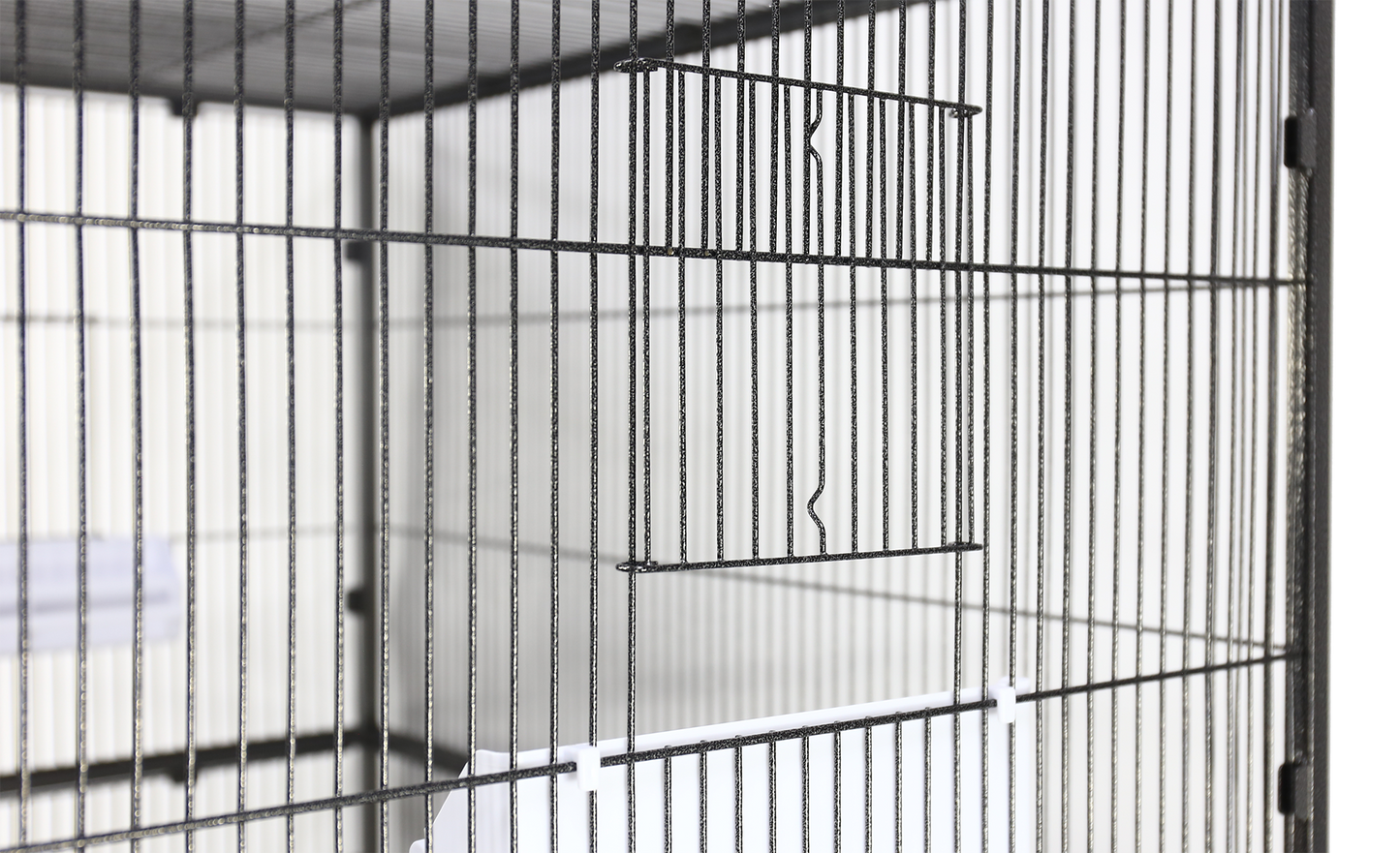 Flight Cage & Stand - Black 31"x20"x62"