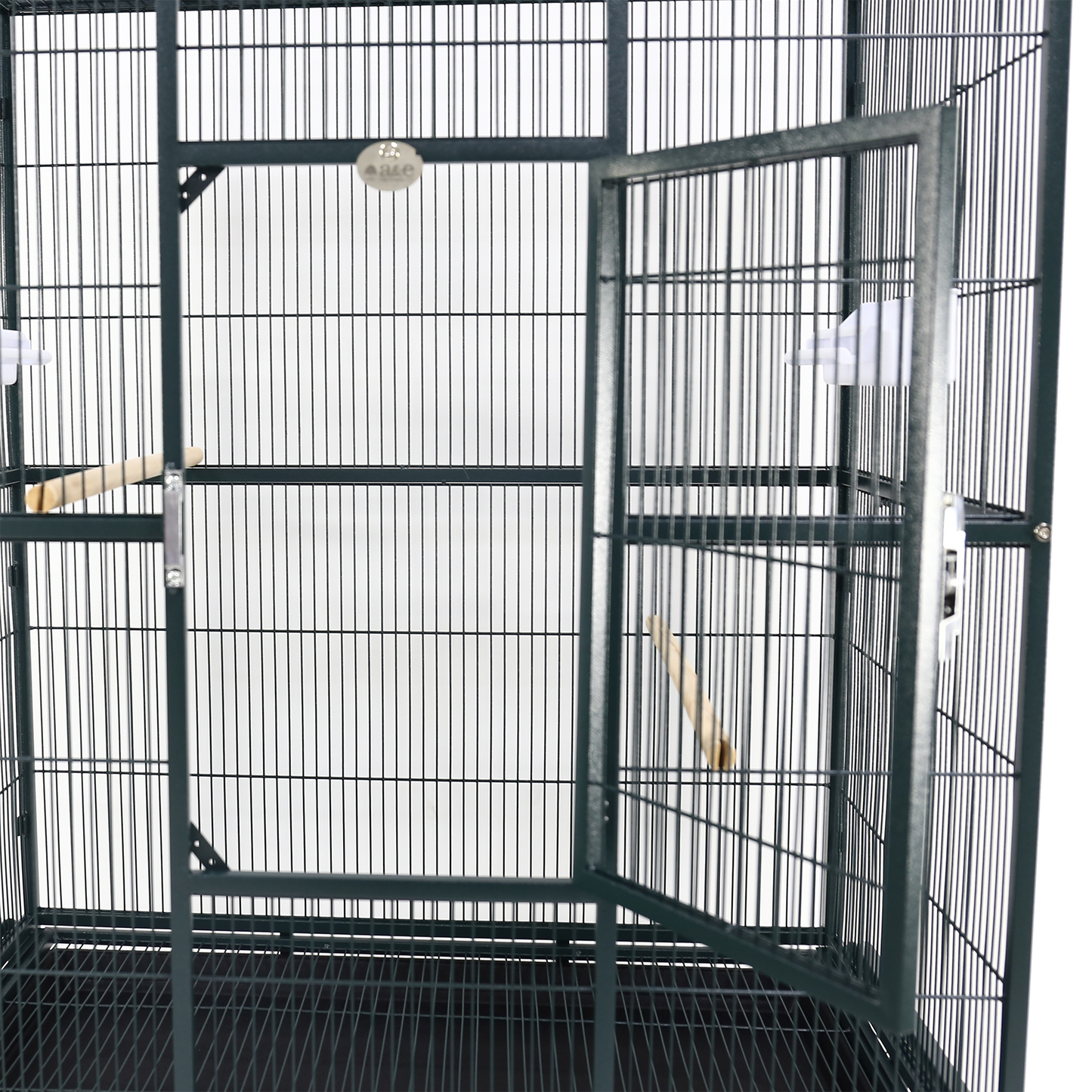 Flight Cage & Stand - Green 31"x20"x62"