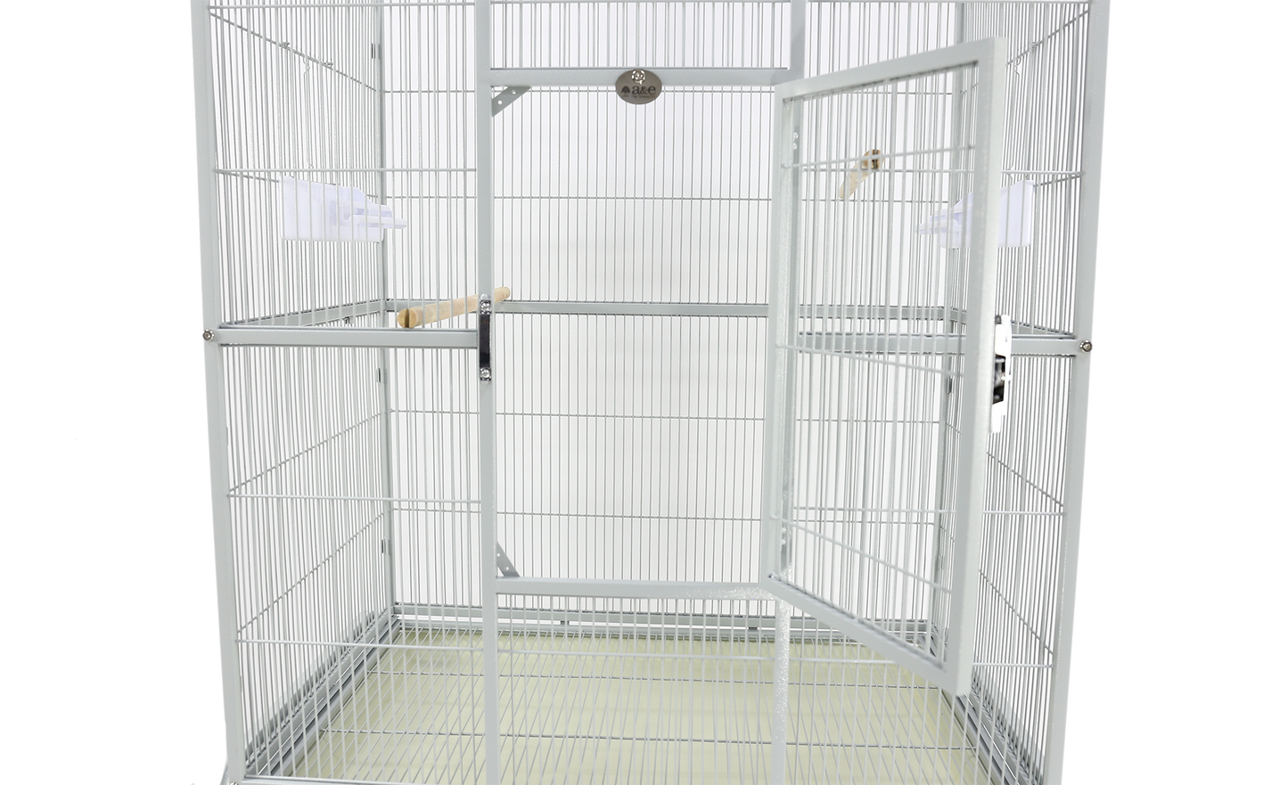 Flight Cage & Stand - Platinum 31"x20"x62"