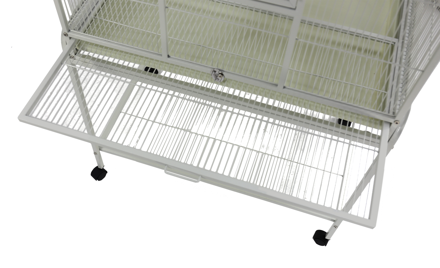 Flight Cage & Stand - White 31"x20"x62"