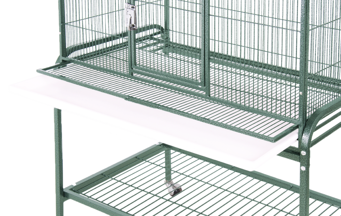 Double Door Flight Cage & Stand - Green 32"x21"x63"