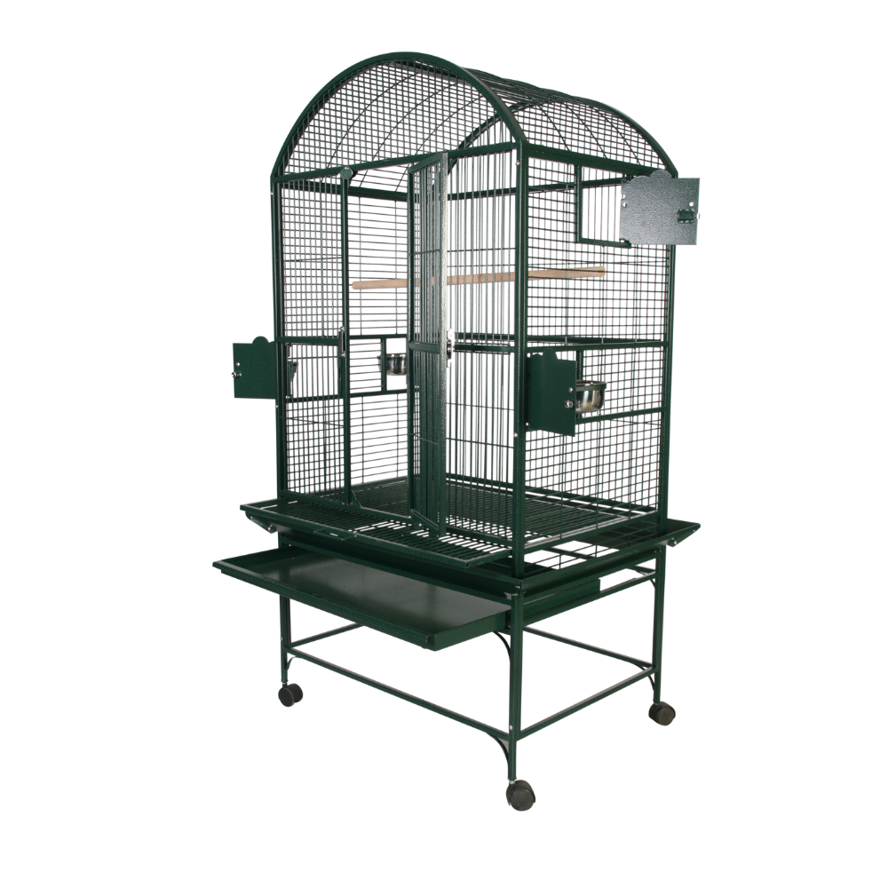 Dome Top Cage - Green 32"x23"x63"