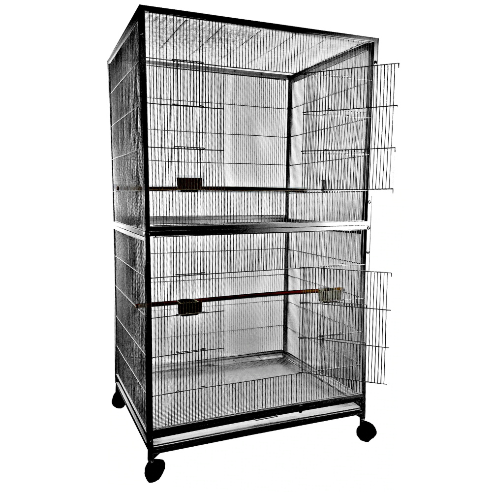 Extra Large Flight Cage - Black 40"x30"x72"