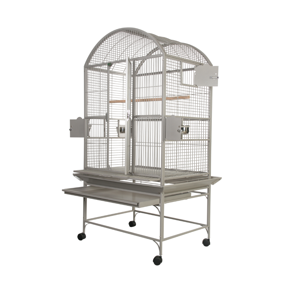 Dome Top Cage - Platinum 32"x23"x63"
