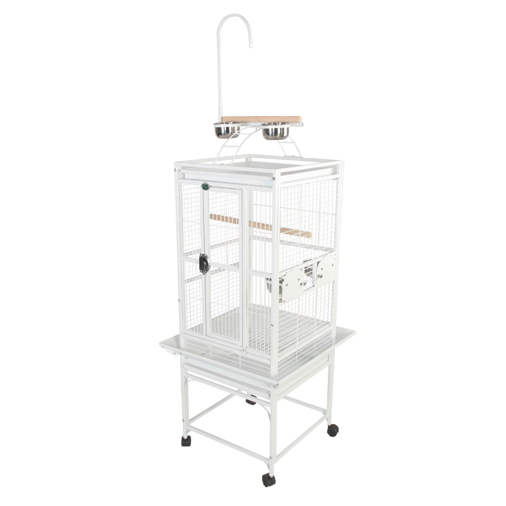Play Top Cage - White 18"x18"x54"