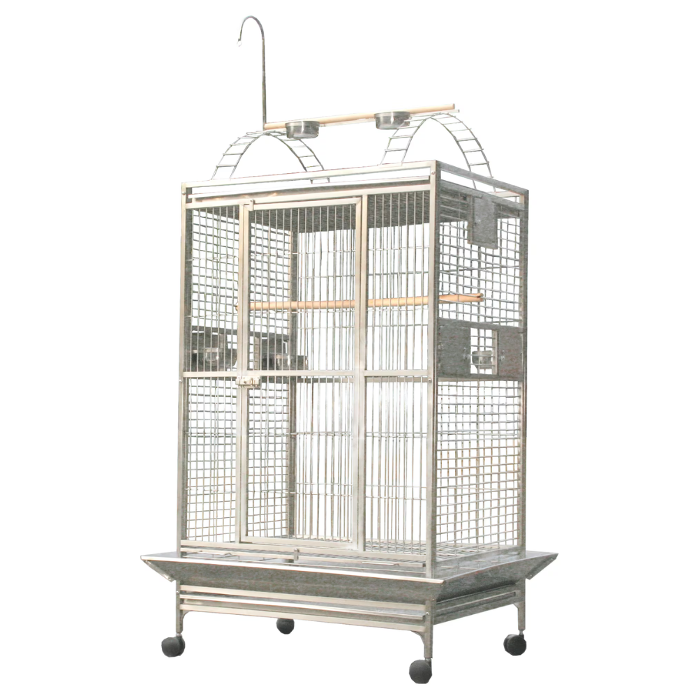 Play Top Cage - Stainless Steel 40"x30"x75"