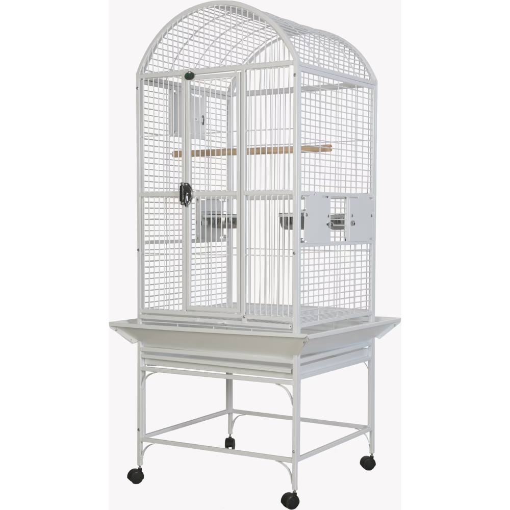 Dome Top Cage - White 24"x22"x61"