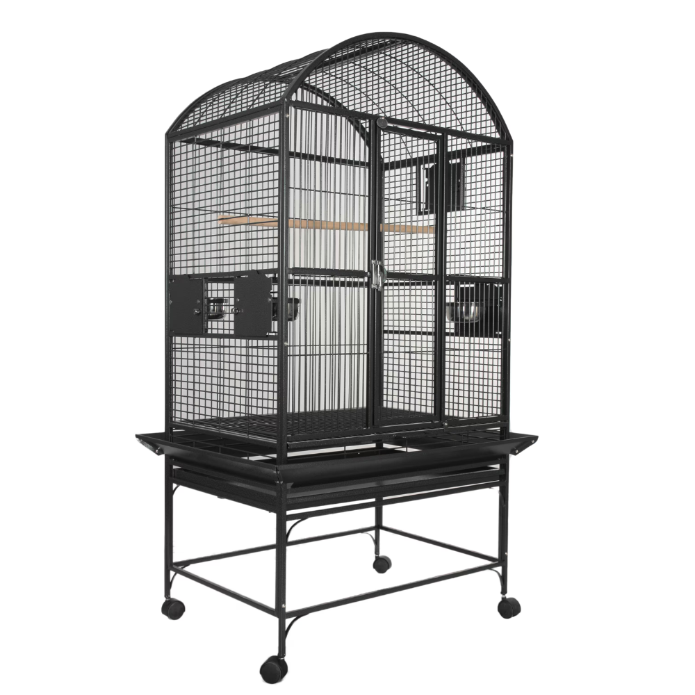 Dome Top Cage - Black 32"x23"x63"