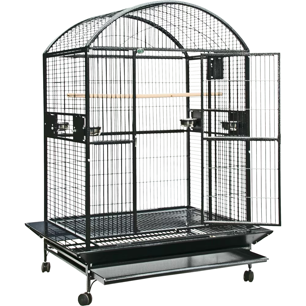 Enormous Dome Top Cage - Black 48"x36"x76"