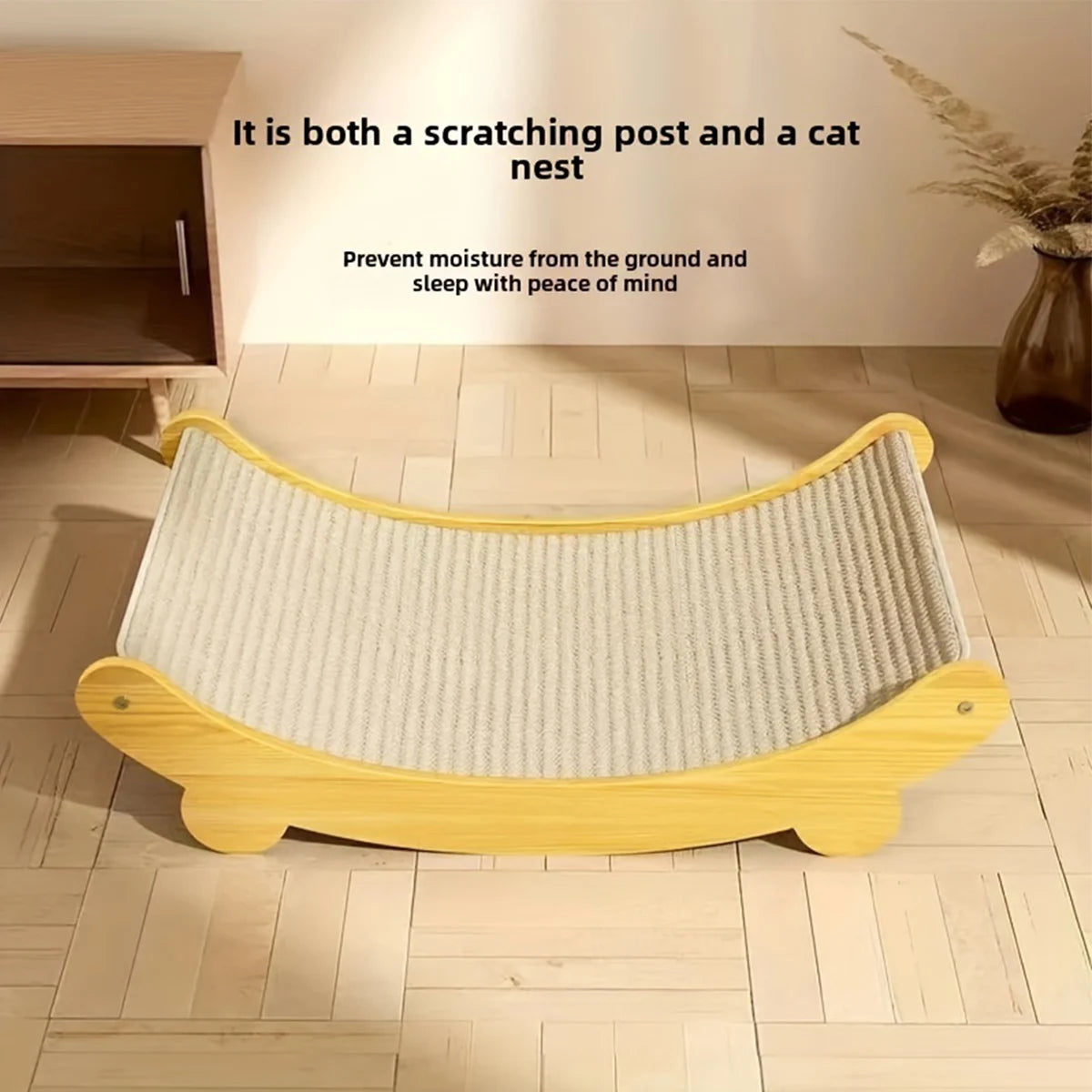 Cats Bed Scratching Pads Cat Toys Cat Scratch Board Multi-function Cat Grind Claws & Sleep Detachable Wear-resistant No Crumbs
