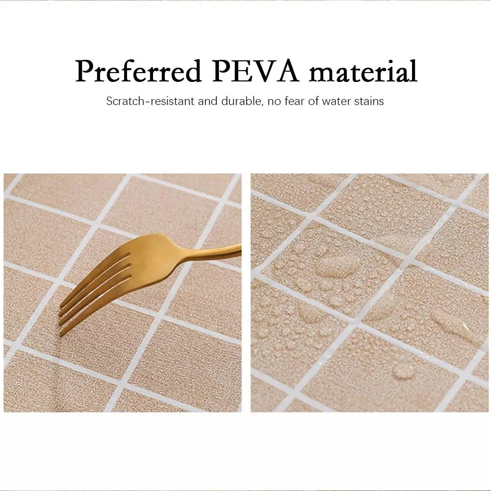 Colorful Nordic Style Sub-print Household Waterproof And Oil-proof Tablecloth Washable Anti-scalding Thickened Rectangular Party