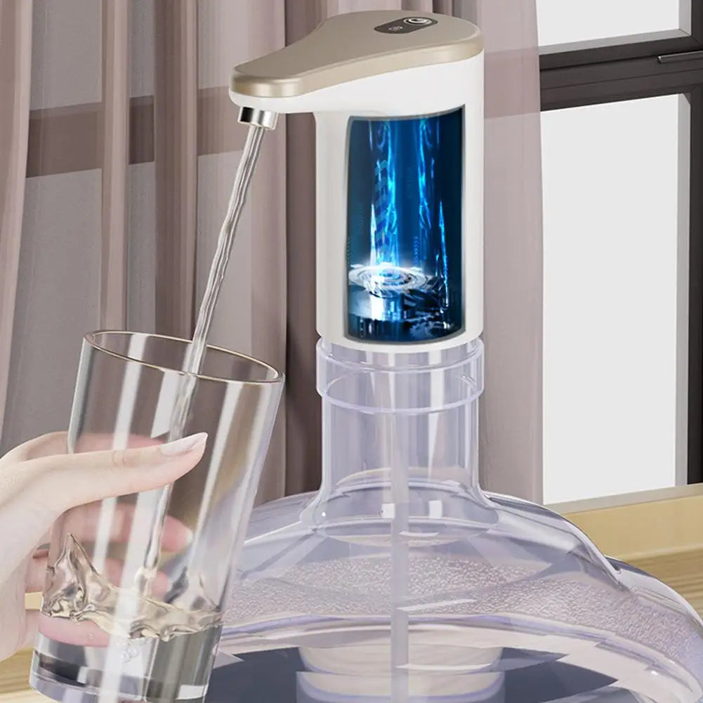 USB Electric Smart Bottled Water Pump Foldable Barreled Water Suction Device for Desktop Convenient Mineral Water Dispenser