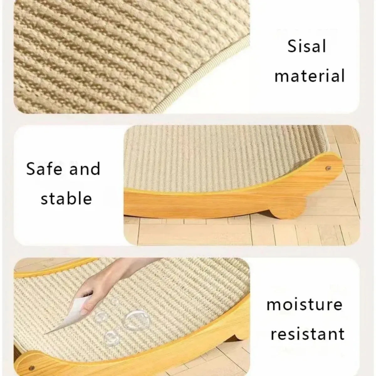 Cats Bed Scratching Pads Cat Toys Cat Scratch Board Multi-function Cat Grind Claws & Sleep Detachable Wear-resistant No Crumbs