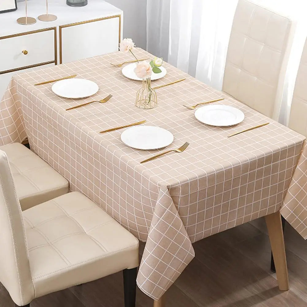 Colorful Nordic Style Sub-print Household Waterproof And Oil-proof Tablecloth Washable Anti-scalding Thickened Rectangular Party