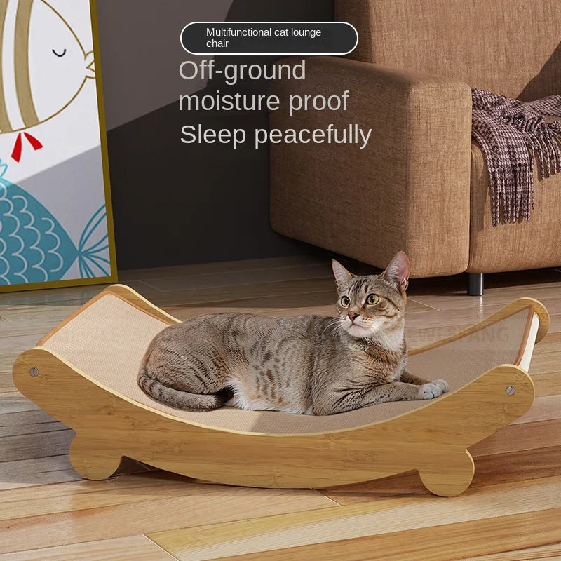 Cats Bed Scratching Pads Cat Toys Cat Scratch Board Multi-function Cat Grind Claws & Sleep Detachable Wear-resistant No Crumbs