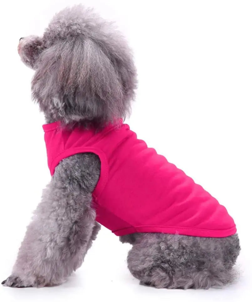 Dog Shirt Clothes, Spring Summer T Shirt Apparel Soft Blank Shirts Clothes For Extra Small Medium Large Extra Large Size Dogs