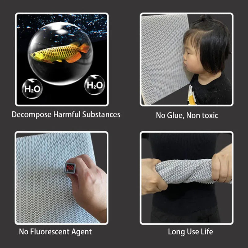 6D 6Layers Aquarium Fish Tank Filter Bio.Sponge No Glue Foam Biochemical Cotton Spong Aquarium Filtration Accessories Dropship