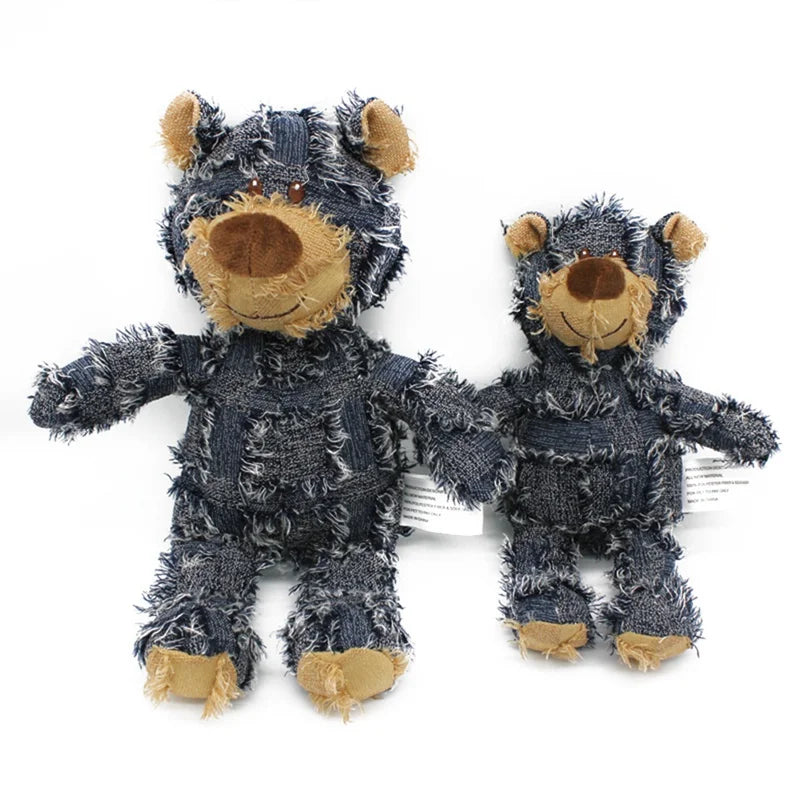 Bear Pet Dog Plush Toys Squeaking Stuffed Toys For Dogs Cat Chew Squeak Toy for Small Dogs Play Funny Training