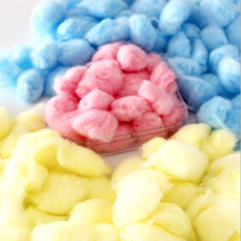 100Pcs/Bag Hamster Rat Mouse Colorful Winter Keep Warm Cotton Ball Cute Cage House Filler Supply Small Animals House DecorToys