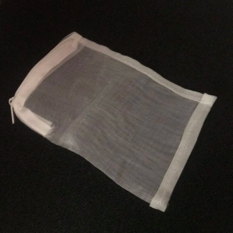 5Pcs Black/White Filter Mesh Bag Aquarium Pond For Bio Ball Carbon Media Ammonia Fish Tank Isolation Bag Accessories