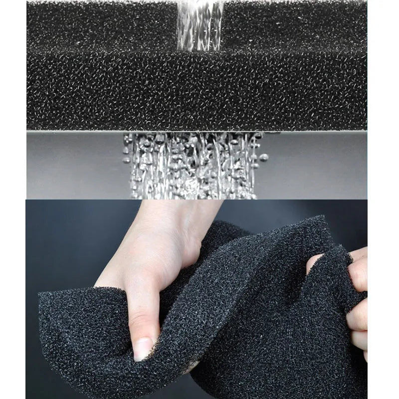 40cmx30cmx2cm Black Filtration Foam Aquarium Fish Tank Biochemical Filter Sponge Pad Skimmer Long Use Time Sponges Supply Tank