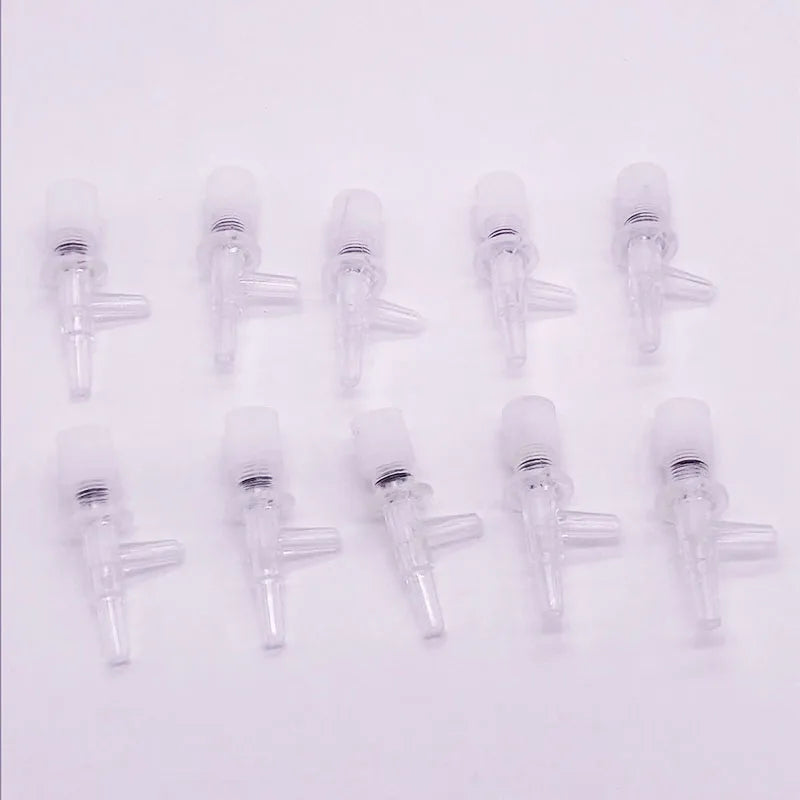 10pcs/lot Plastic Aquarium Air Regulator Flow Tube Pipe Divider Valve Adjustable Oxygen Pump Tank Volume Control Valve Accessry