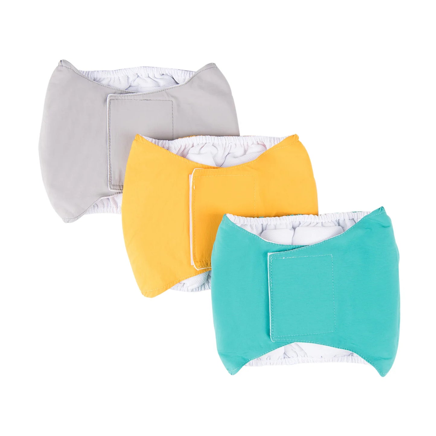 3 Pack Dog Belly Bands Washable Reusable Dog Diapers High Absorbing Male Dog Cat Wrap Panties Pet Incontinence Nappies