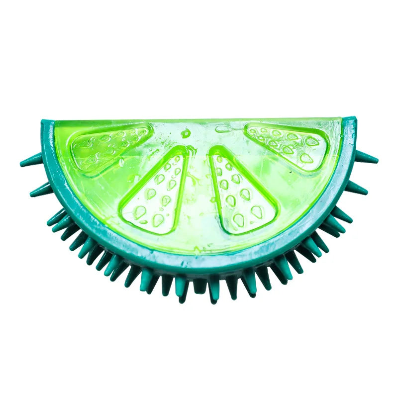 Cute Fruit Shape Pet Dog Toys Molar Accessories Summer Cooling Chew Toy for Husky French Bulldog Bite Resistant Pet Products