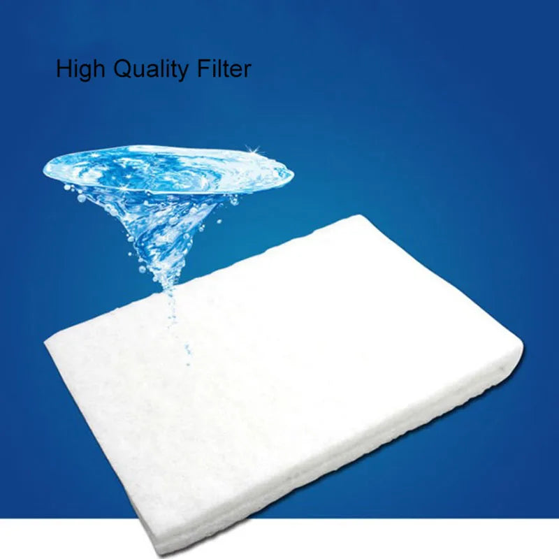 50cmx50cmx2.5cm Filtration Foam Aquarium Fish Tank Biochemical Filter White Sponge Pad Skimmer Long Use Time Sponge Supply Tank