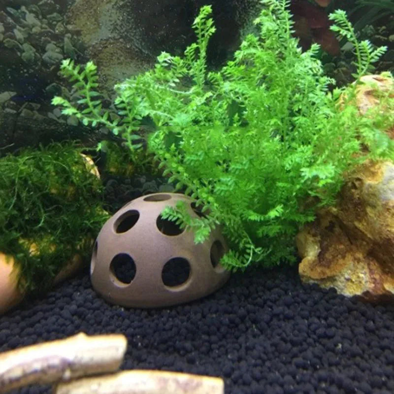 Ceramic House Fish Tank Aquarium Decoration Fish Shrimps Shelter House Pottery Scorpion House Canister Simulation Stone Ornament