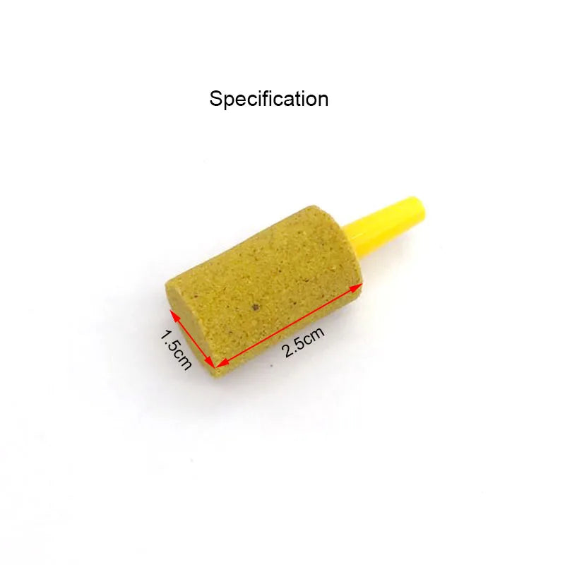 15mmx25mm Small Fish Tank Aquarium Air Stone Oxygen Aerator Increasing Air Bubble Pond Pump Hydroponic Oxygen Supplies Colorful