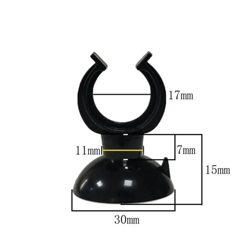 Black Aquarium Suction Cup Air Tube Holder Sucker for Fish Tank Pump Oxygen Air Tube Fixing Clip Aquarium Accessories 5pcs