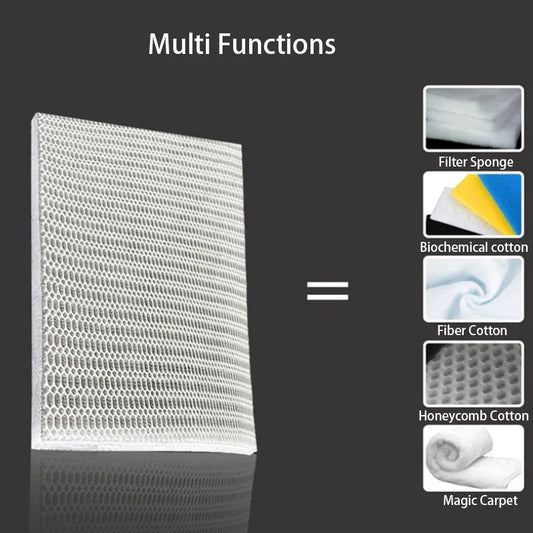 6D 6Layers Aquarium Fish Tank Filter Bio.Sponge No Glue Foam Biochemical Cotton Spong Aquarium Filtration Accessories Dropship