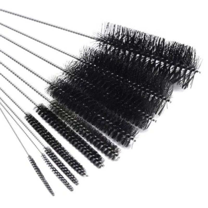 Aquarium Tube Pipe Cleaning Brush Stainless Steel Water Filter Air Tube Flexible Single End Hose Aquarium Accessories 10pcs/set