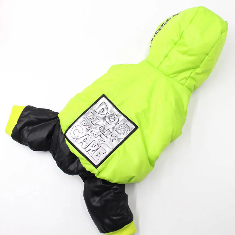 Yorkie Chihuahua Dog Clothes Winter Dog Jumpsuit for Small Dogs Waterproof Thicken Warm Hooded Coat Outfits Overalls for Dogs