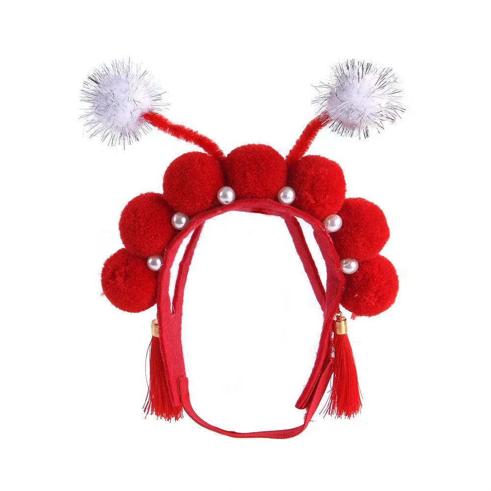 Funny Hat for Cat Sunflower Christmas Costume Pet Hat Halloween Cosplay Keep Warm Headwear Dogs Hats Puppy Accessories for Cats