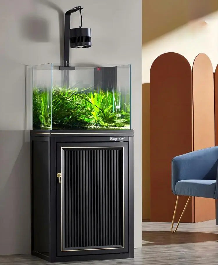 Large Vertical Extra Clear Glass Water Plant Ecological Fish Tank Wholesale Fish Tanks With Cabinet