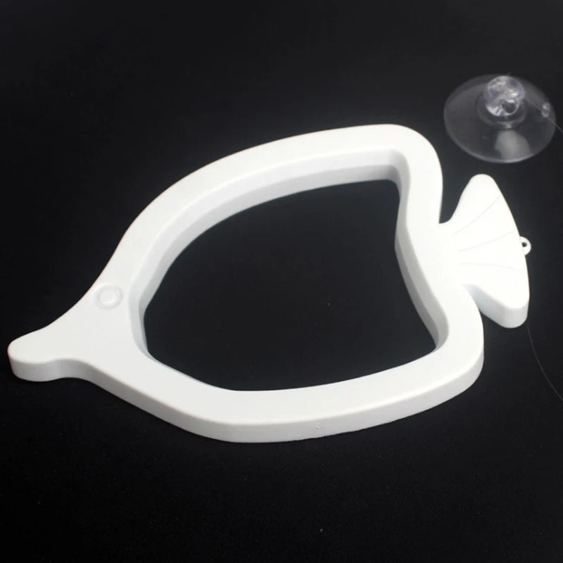 1pcs New Floating Aquarium Feeding Ring Fish Tank Station Floating Food Tray Feeder Aquarium Accessory with Suction Cup