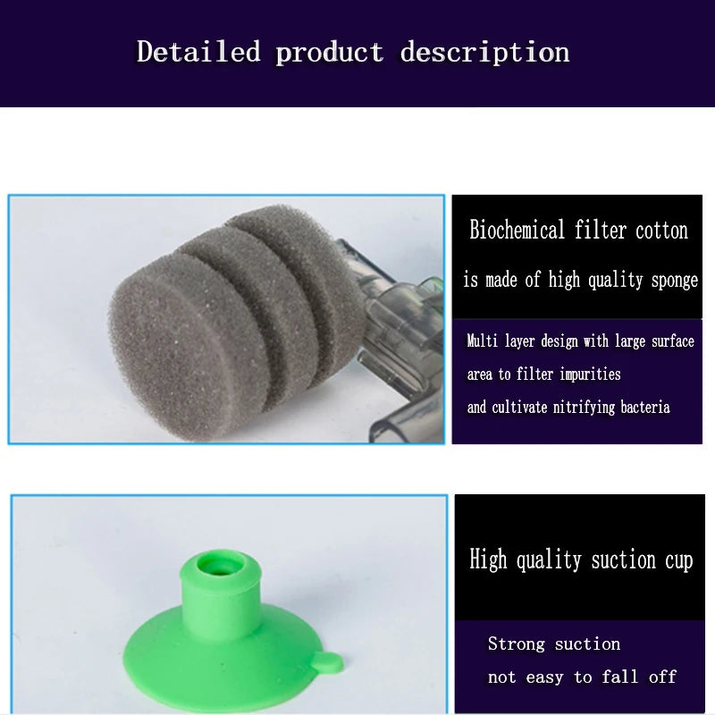 Aquarium Spong Filter Fish Tank Shrimp Pond Air Pump Biochemical Sponge Filter Bio Sponges Filters Miniature Filtro Aquario Hot