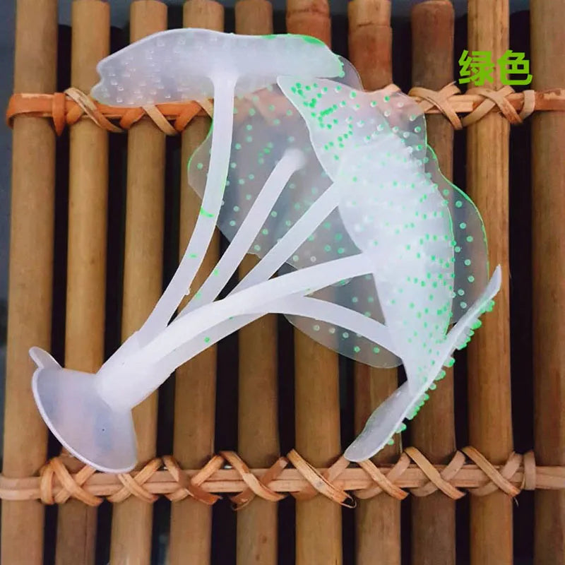 Fluorescent Fish Tank Aquarium Decoration Artificial Coral Simulation Plant Ornament Pets Underwater Landscape With Suction Cup