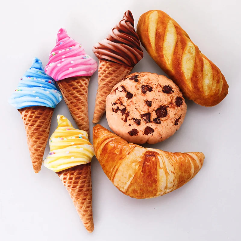 Canvas Dog Cat Toy Simulation Potato Sausage Bone Design Dog Stuffed Toys for Small Medium for Dogs Funny Game Puppy Accessories