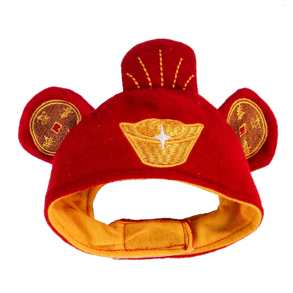 Funny Hat for Cat Sunflower Christmas Costume Pet Hat Halloween Cosplay Keep Warm Headwear Dogs Hats Puppy Accessories for Cats