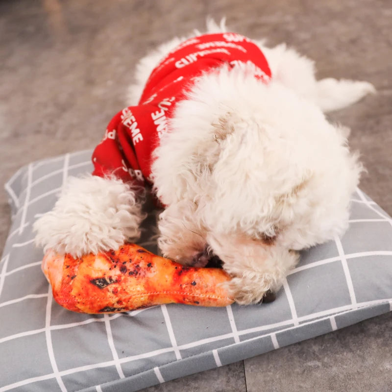 Canvas Dog Cat Toy Simulation Potato Sausage Bone Design Dog Stuffed Toys for Small Medium for Dogs Funny Game Puppy Accessories
