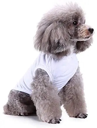 Dog Shirt Clothes, Spring Summer T Shirt Apparel Soft Blank Shirts Clothes For Extra Small Medium Large Extra Large Size Dogs