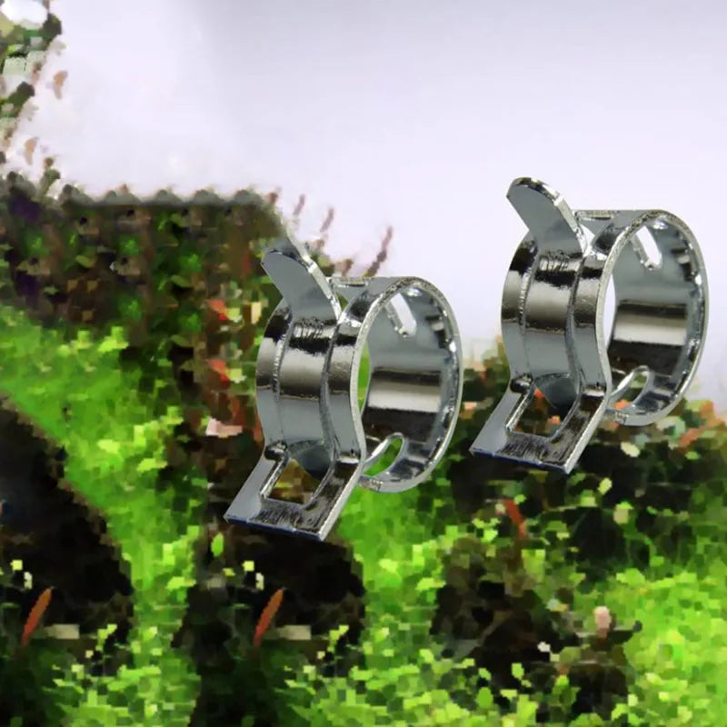 2Pcs/lot Aquarium Water Tube Clamp Glass Pipe Fixer 15mm 20mm Spring Clip Hose Water Pipe Air Tube Clamps Fastener 2021 New