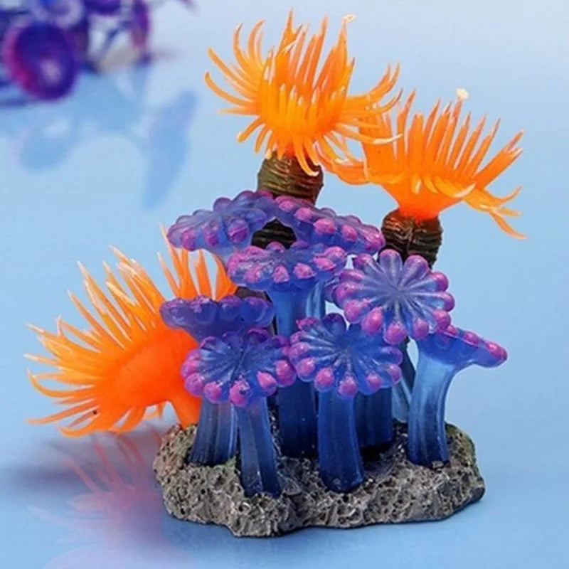 Artificial Underwater Coral Aquarium Fish Tank Simulation Decoration Aquarium Backgrounds Plants Water Grass Accessories Home