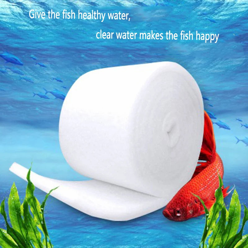 Practical Aquarium Super Thick Biochemical Cotton Sponge Filter Fish Tank Aquarium Bio Spong Pond Foam White Sponges accessory