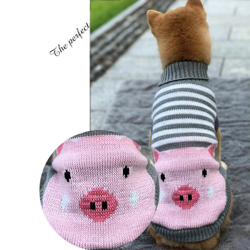 Turtleneck Cat Sweater Knitted Jumper Cat Christmas Sweater for Cats Small Dogs Winter Sphinx Cat Clothes Pet Costume