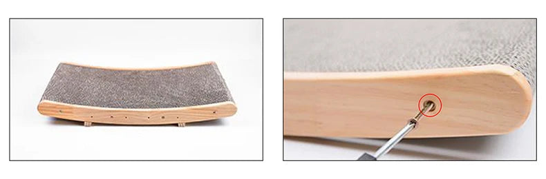 Cat Toys Wooden Cat Scraper Scratching Bed Detachable Grinding Claw 3 In 1 Cat Scratch Board Training Grinding Claw for Cats