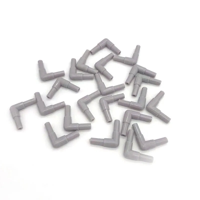 10pcs/lot 4mm Elbow Connector Aquarium Accessories Fish Tank Air Pump Connector Control Valve Air Pipe Tube Accessories 2021 New